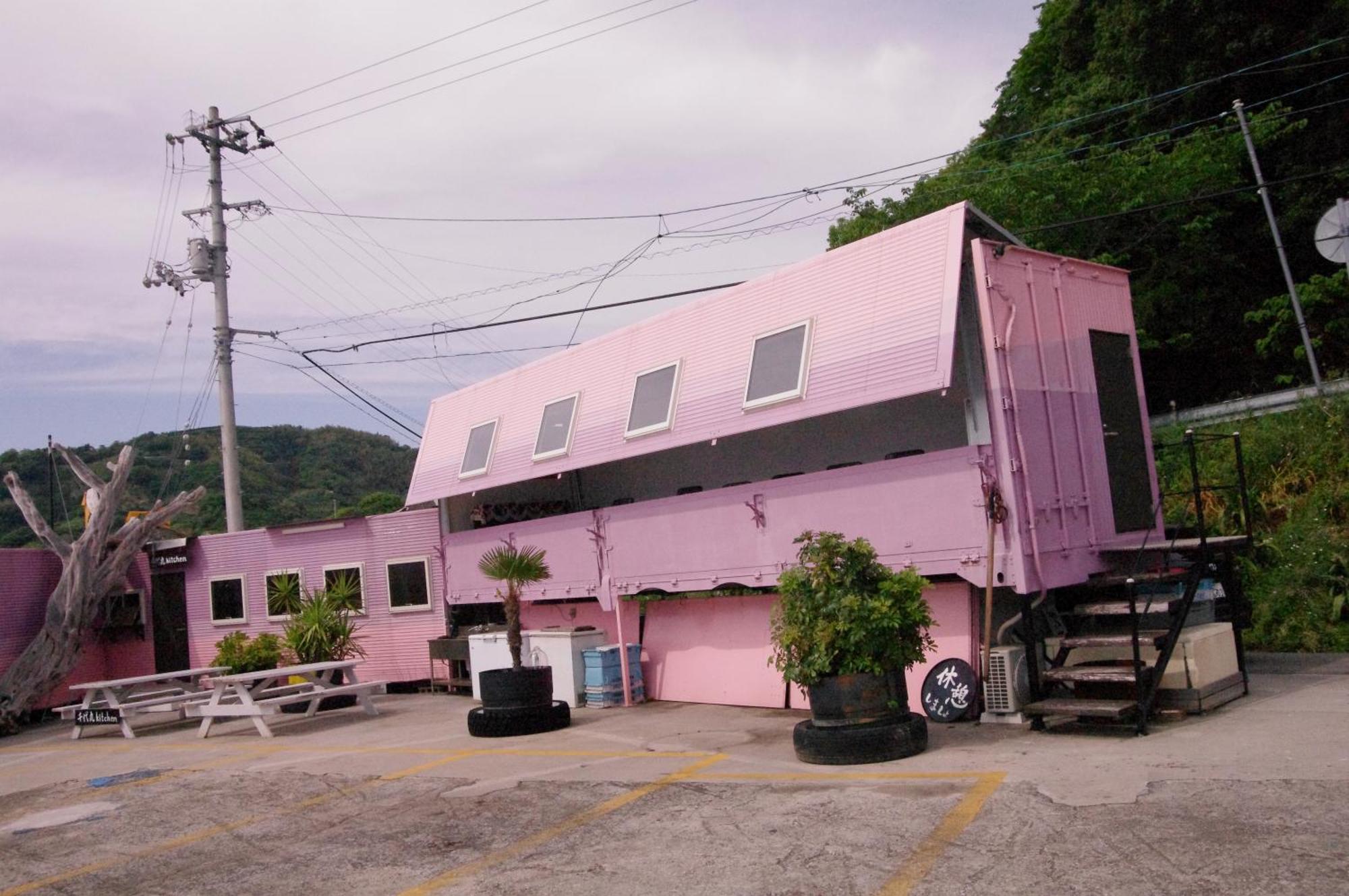 千代丸コンテナハウス Hotell Uwajima Exteriör bild